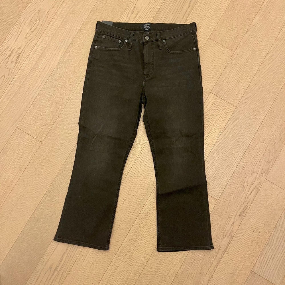 Jcrew High Rise Crop flare